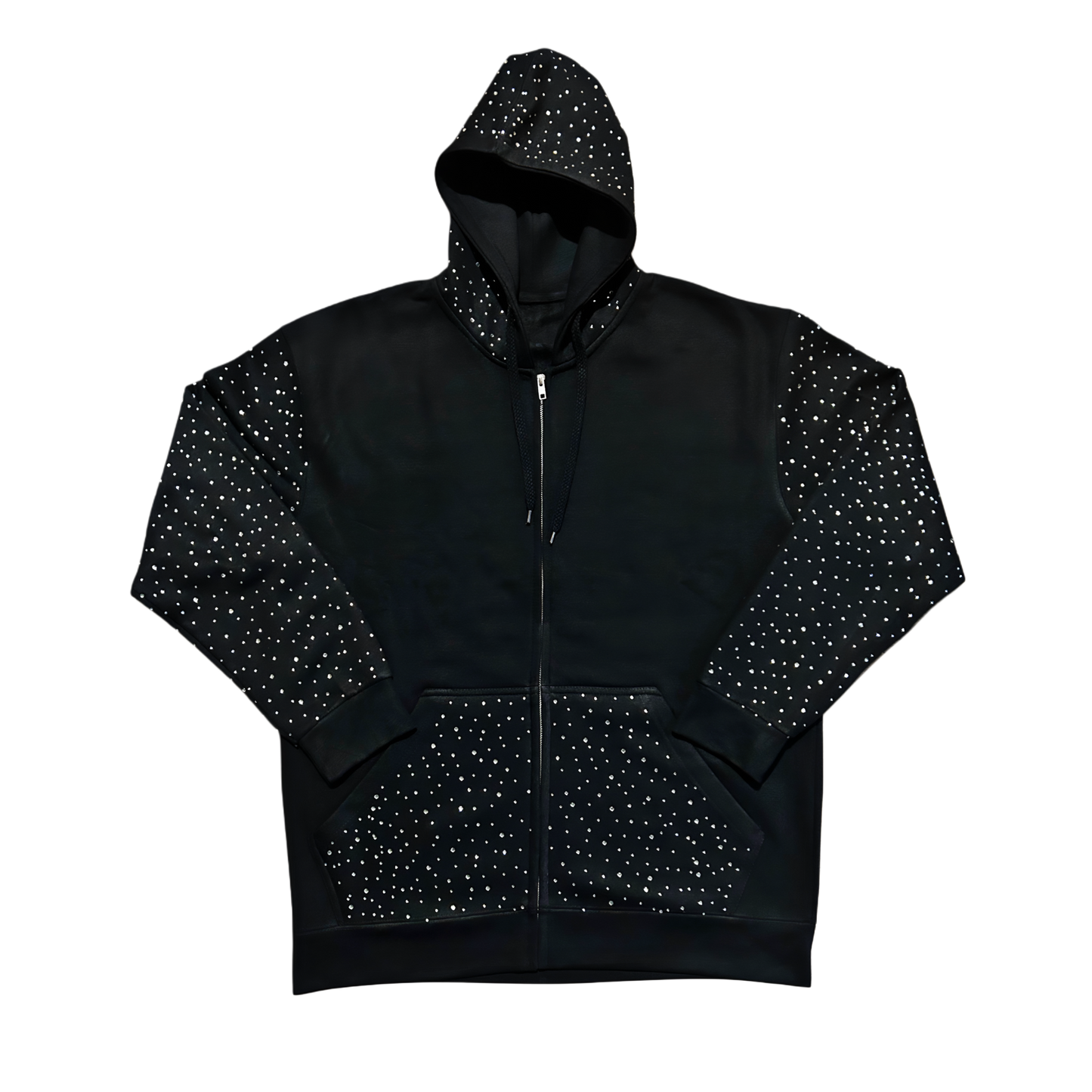 Iced out zip up hoodie