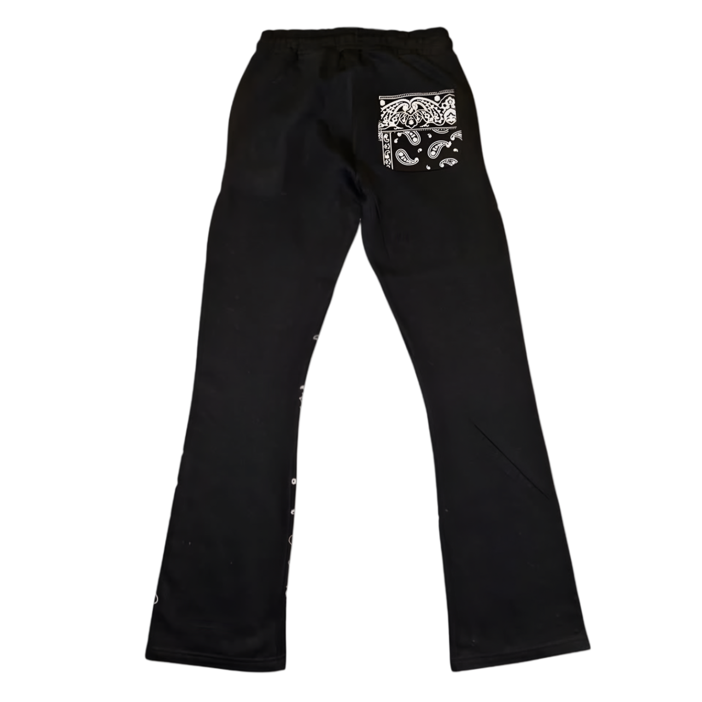 Black Paisley Print , Flare Pants Set