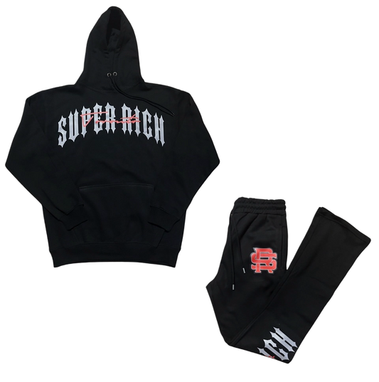 Super Rich Hoodie & Flare pants Tracksuit