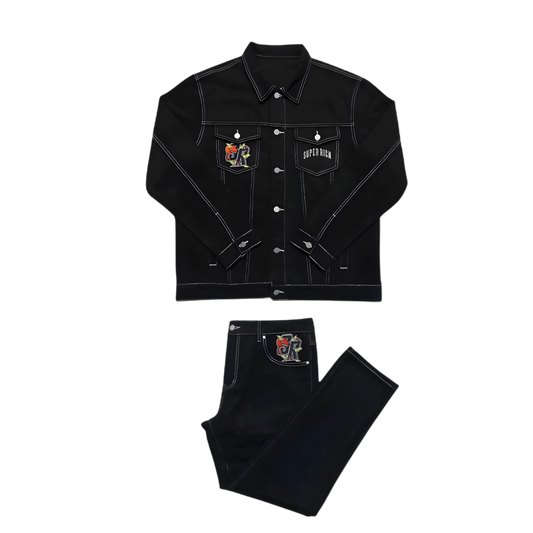 SuperRich Toronto Ballers Black Denim Set