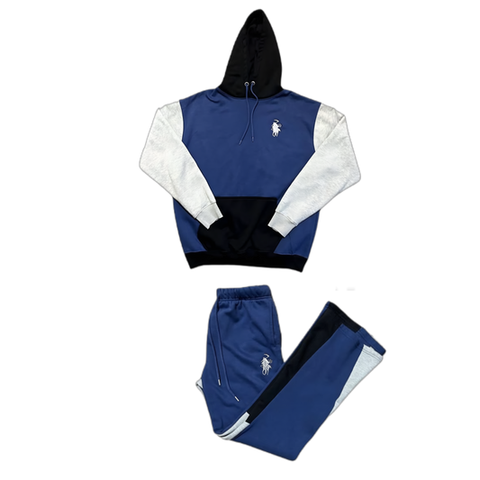 Grim Money Polo Logo , Pullover Hoodie and Flare Pants set