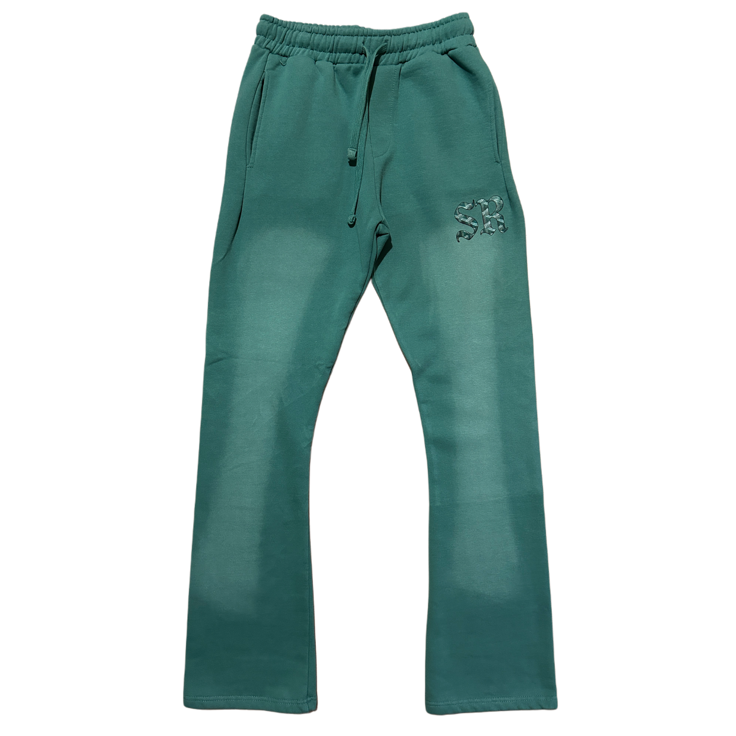 Green SuperRich Pullover Hoodie & stack Pants Set