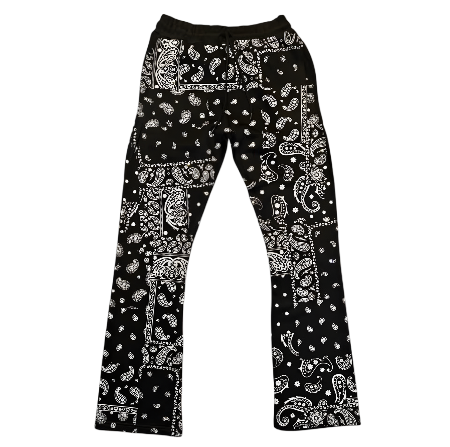 Black Paisley Print , Flare Pants Set