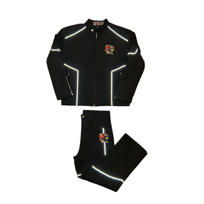 3M Reflective Biker Style Jacket & Pants Set