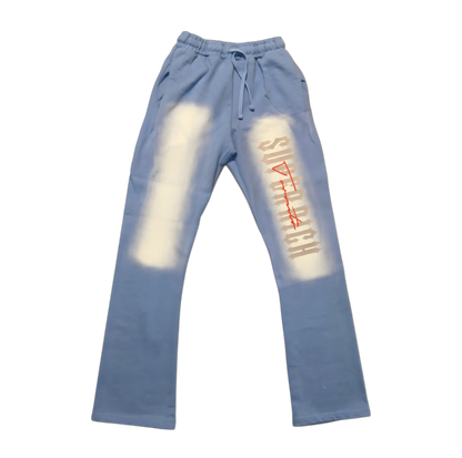 SuperRich Toronto Sky Blue Zip up Hoodie Sunfade Stacked Pants Set