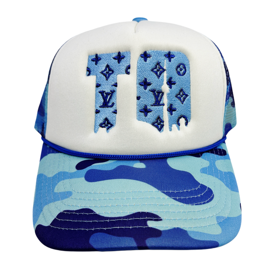 Blue Camo TO Trucker